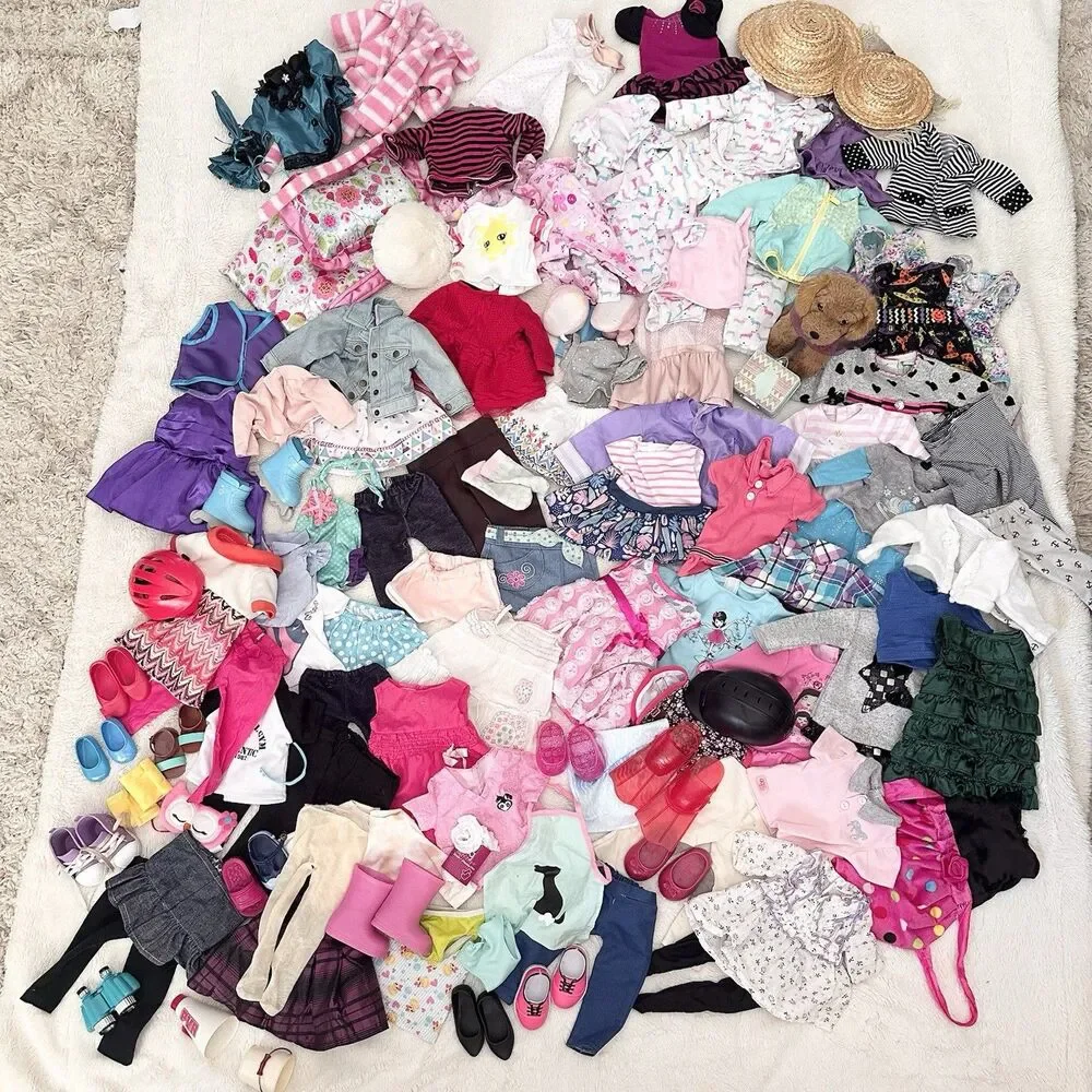Our Generation Huge 18” Girl Doll Clothes Dresses Accessories Lot